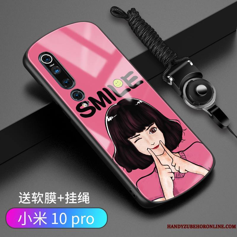 Xiaomi Mi 10 Pro Étui Rose Silicone Coque De Téléphone Petit Téléphone Portable Nouveau