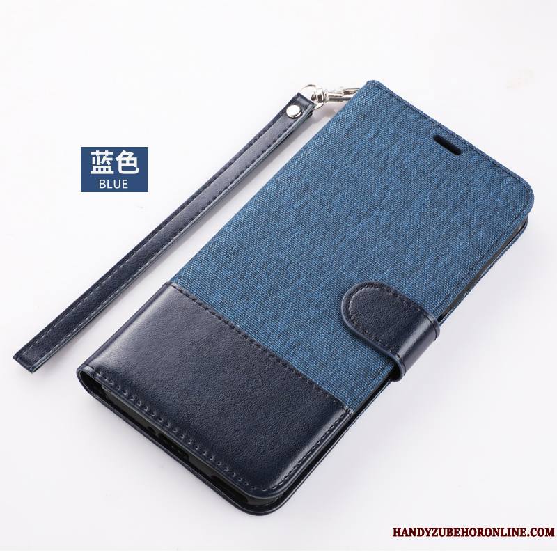 Xiaomi Mi 10 Étui En Cuir Coque Protection Jeunesse Bleu Marin Clamshell Incassable