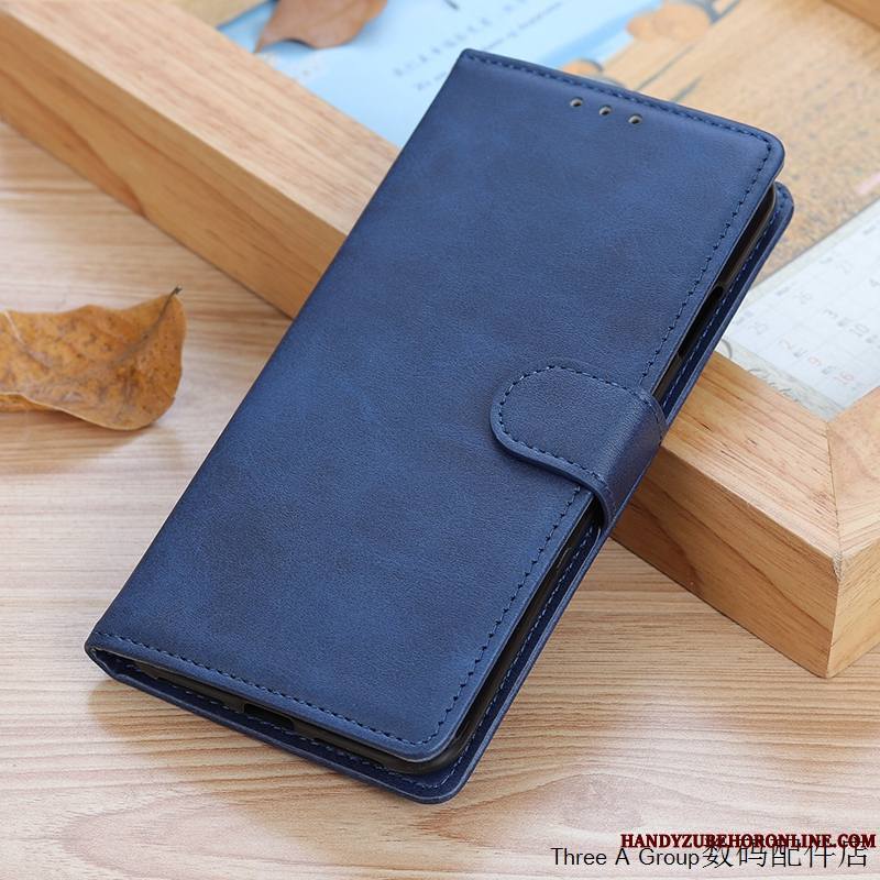 Xiaomi Mi 10 Étui En Cuir Incassable Coque De Téléphone Carte Business Housse Fluide Doux