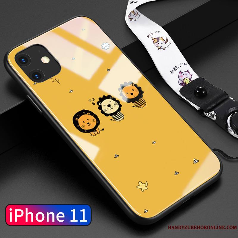 iPhone 11 Coque Étui Incassable Personnalité Lion Tendance Très Mince Tout Compris