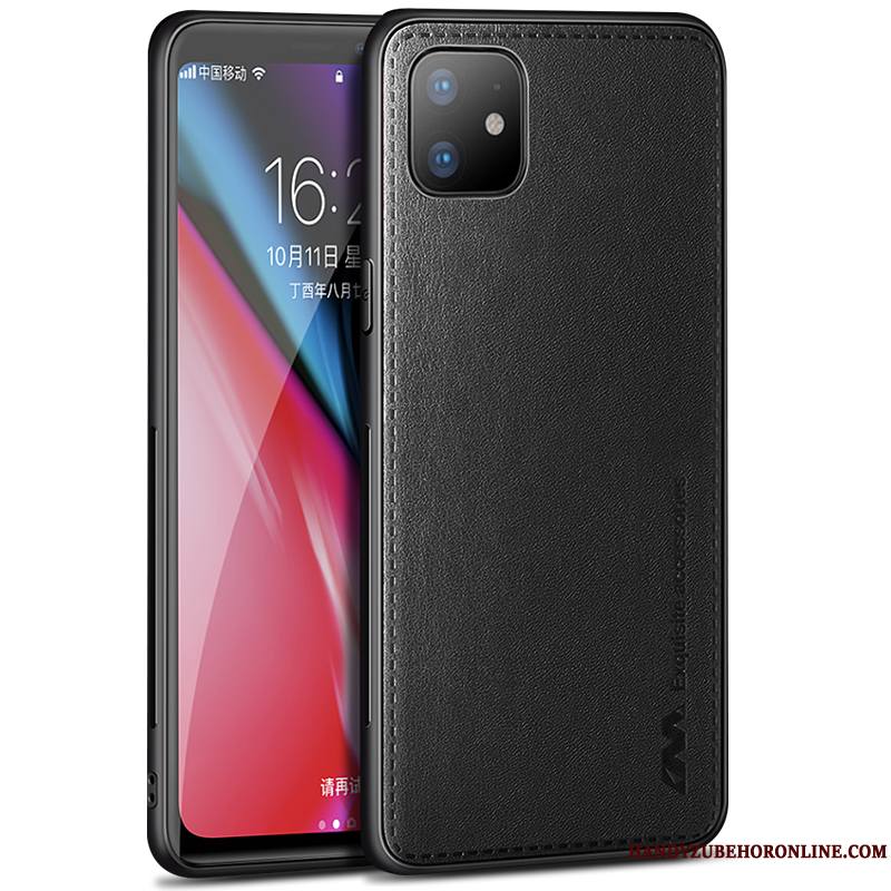 iPhone 11 Légère Étui En Cuir Coque De Téléphone Invisible Silicone Noir Très Mince