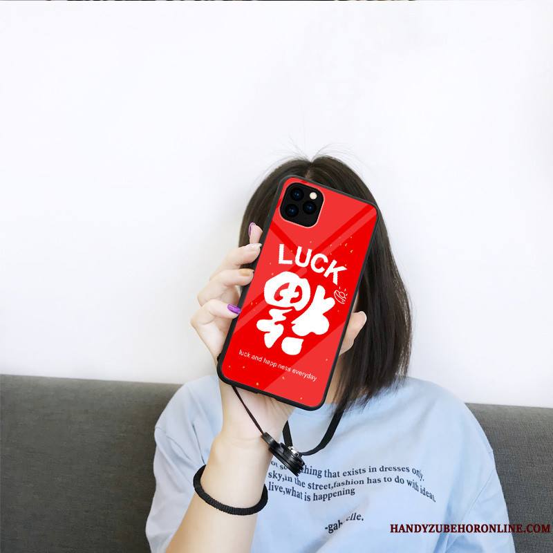 iPhone 11 Pro Coque De Téléphone Protection Rouge Verre Incassable Étui Tout Compris