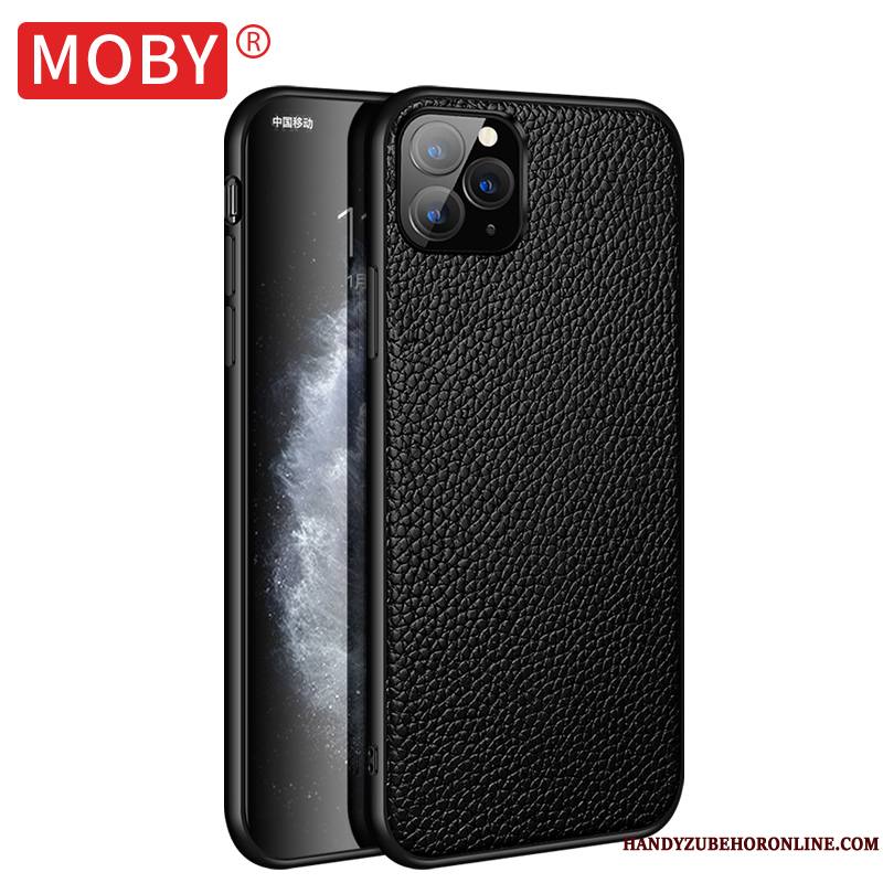 iPhone 11 Pro Coque Luxe Nouveau Noir Qualité Étui En Cuir Incassable