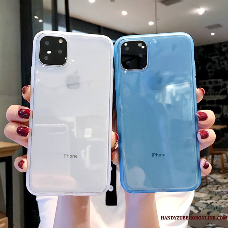 iPhone 11 Pro Coque Personnalité Protection Blanc Silicone Fluide Doux Simple Incassable