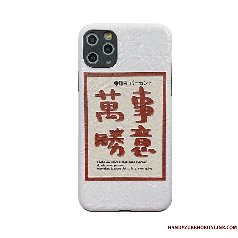 iPhone 11 Pro Fluide Doux Blanc Coque De Téléphone Créatif Nouveau Incassable Personnalité