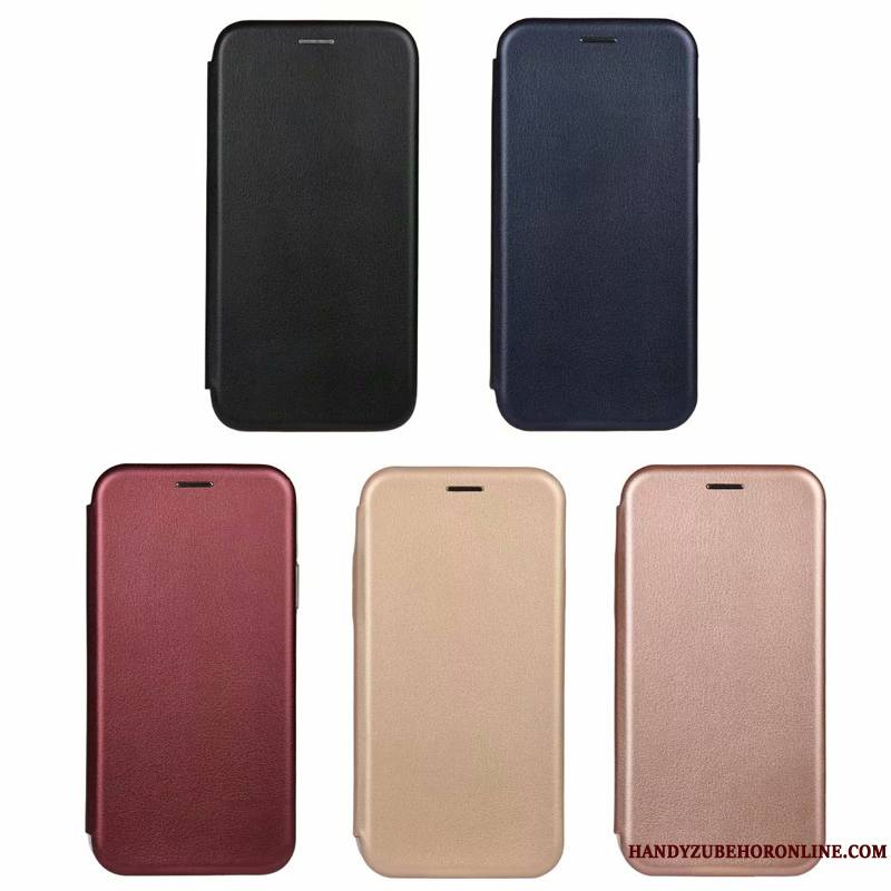 iPhone 11 Pro Max Housse Incassable Coque Téléphone Portable Simple Étui En Cuir Protection