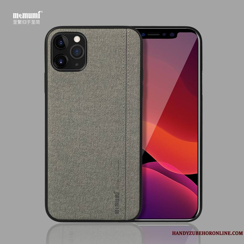 iPhone 11 Pro Max Incassable Téléphone Portable Gris Tendance Toile Coque De Téléphone Tout Compris