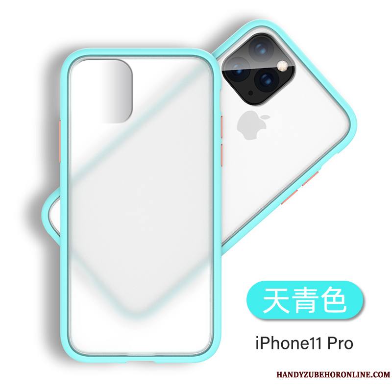 iPhone 11 Pro Max Très Mince Luxe Transparent Coque De Téléphone Délavé En Daim Silicone Tendance