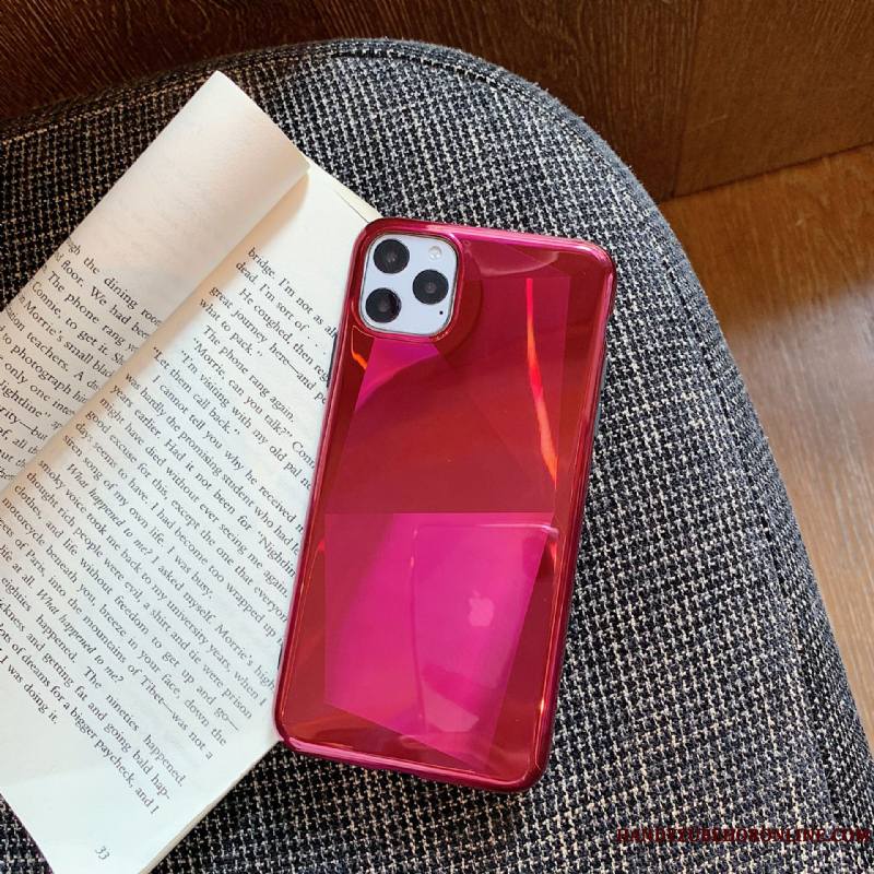 iPhone 11 Pro Rouge Incassable Tout Compris Fluide Doux Coque De Téléphone Placage