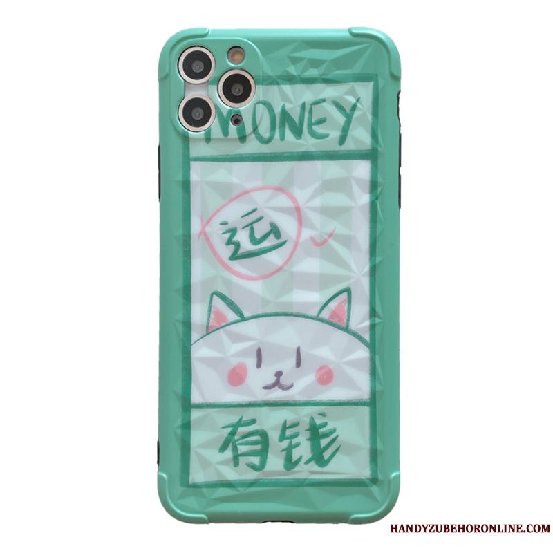 iPhone 11 Pro Vert Dessin Animé Coque De Téléphone Charmant