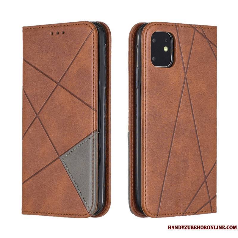 iPhone 12 Housse Protection Étui En Cuir Portefeuille Coque De Téléphone Tout Compris