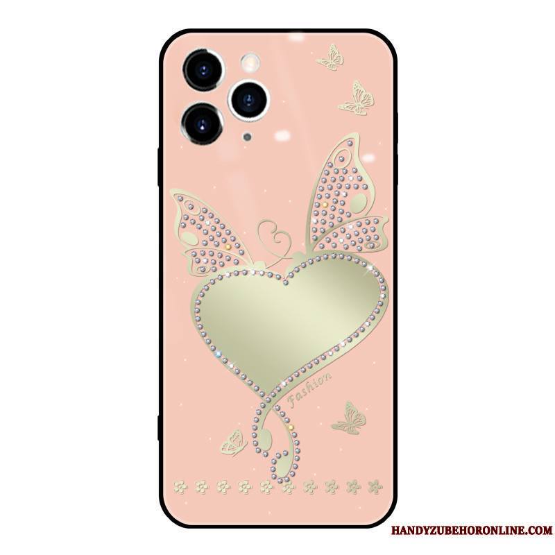 iPhone 12 Pro Max Coque Étui Nouveau Rose Tout Compris Protection Incassable Ornements Suspendus