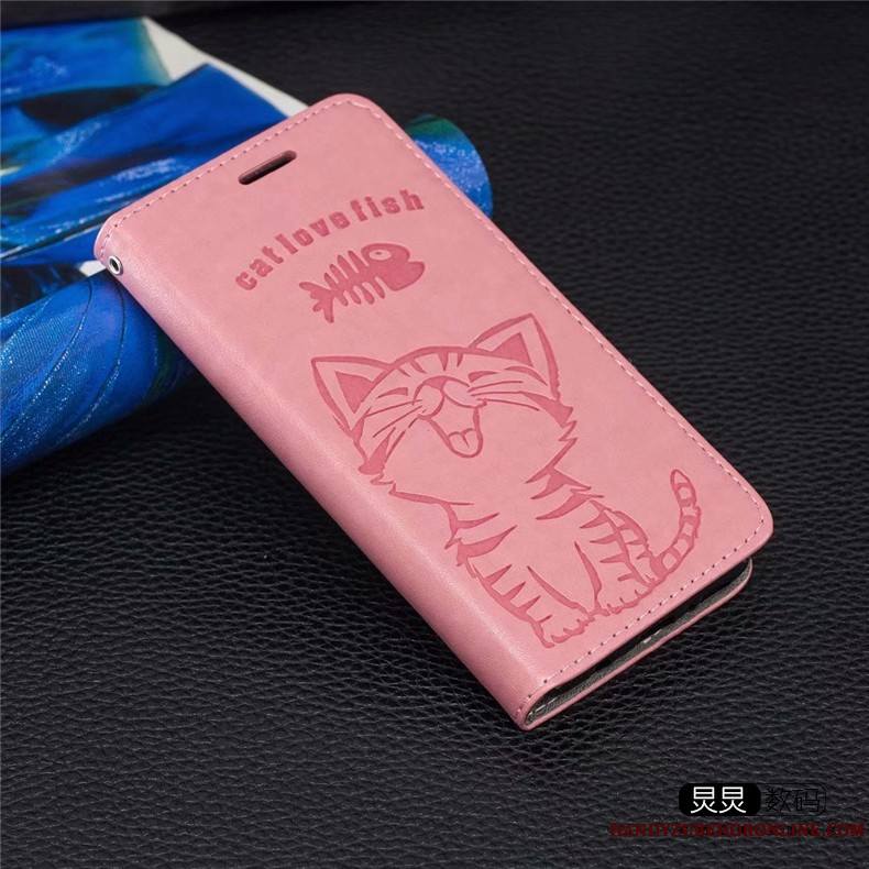 iPhone 12 Pro Max Coque Étui Téléphone Portable Carte Silicone Étui En Cuir Rose