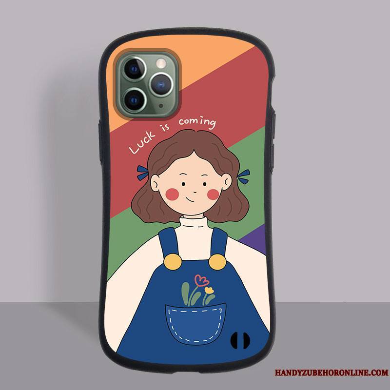 iPhone 12 Pro Max Incassable Étui Silicone Petit Dessin Animé Bleu Coque De Téléphone