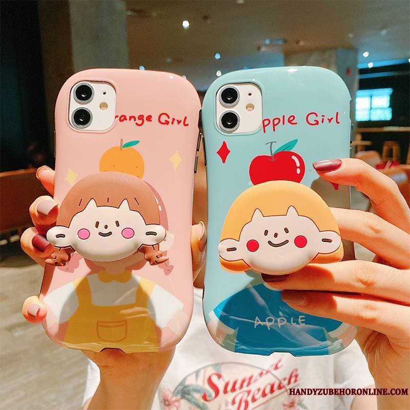 iPhone 12 Support Charmant Tout Compris Tendance Coque De Téléphone Dessin Animé Silicone