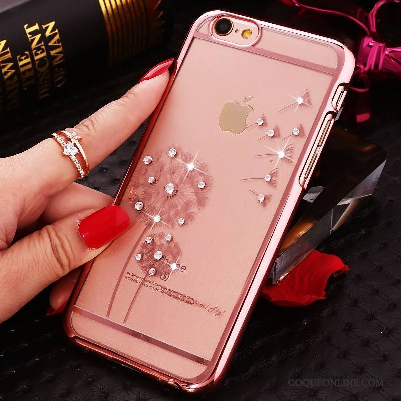 iPhone 4/4s Nouveau Or Rose Transparent Étui Téléphone Portable Difficile Coque