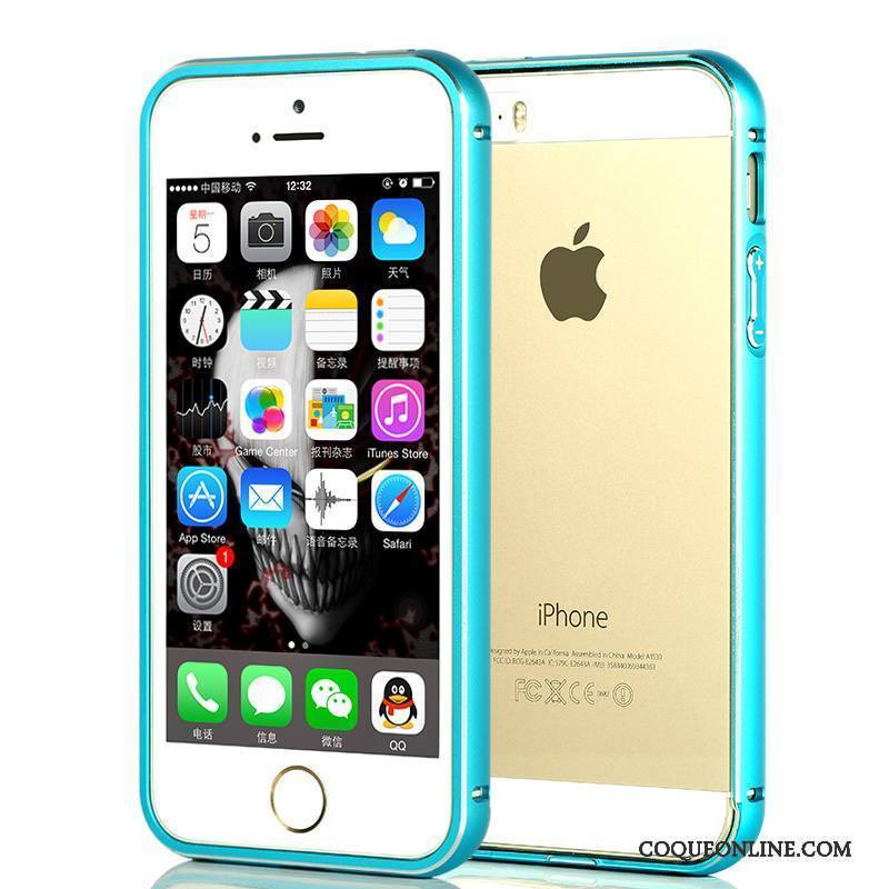 iPhone 5/5s Coque De Téléphone Très Mince Transparent Tout Compris Métal Couvercle Arrière Simple