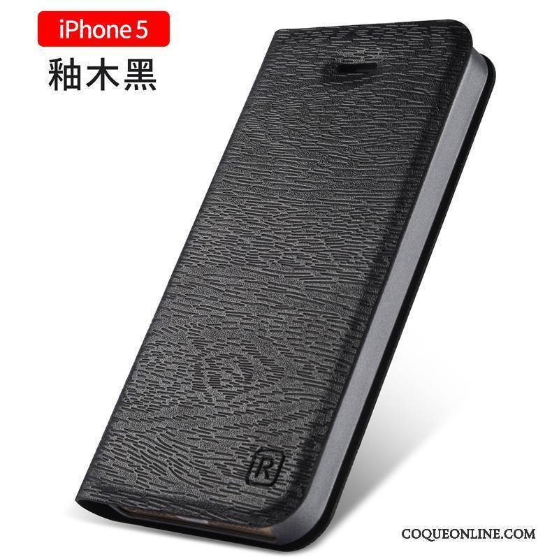 iPhone 5/5s Tout Compris Clamshell Incassable Coque De Téléphone Protection Noir Étui