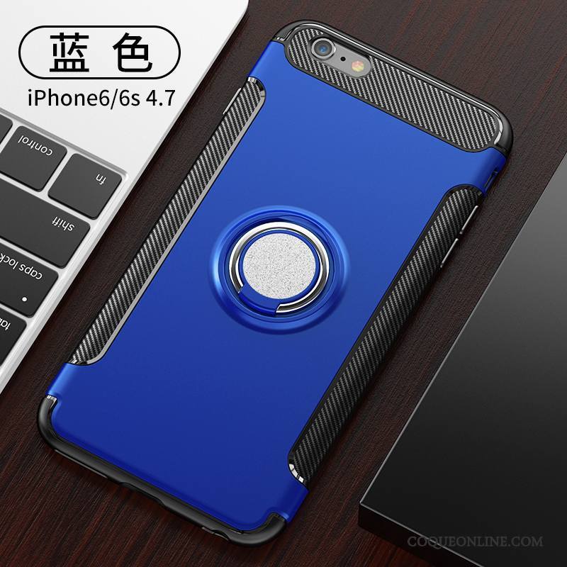 iPhone 6/6s Anneau Bleu Coque De Téléphone Silicone Créatif Marque De Tendance Tout Compris