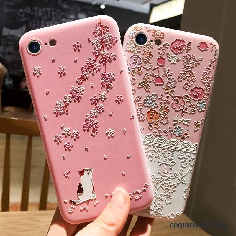 iPhone 6/6s Coque De Téléphone Tout Compris Ornements Suspendus Rose Dessin Animé Anneau Incassable