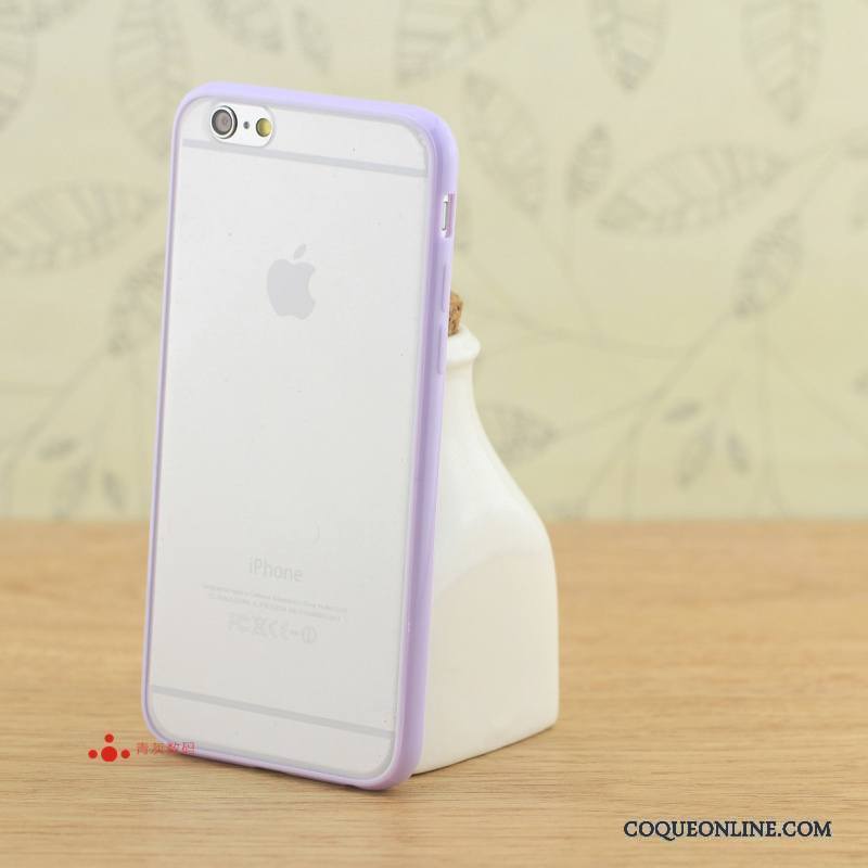 iPhone 6/6s Délavé En Daim Modèle Fleurie Violet Border Coque Difficile Étui