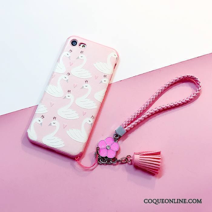 iPhone 6/6s Fluide Doux Tout Compris Coque De Téléphone Incassable Charmant Rose Étui