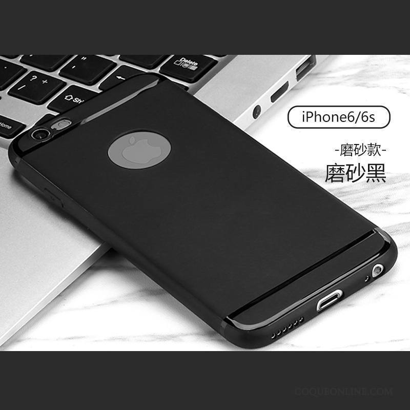 iPhone 6/6s Fluide Doux Tout Compris Coque De Téléphone Incassable Délavé En Daim Très Mince Silicone