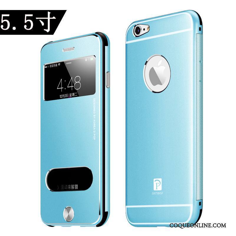 iPhone 6/6s Plus Bleu Argent Coque De Téléphone Étui Très Mince Protection Créatif