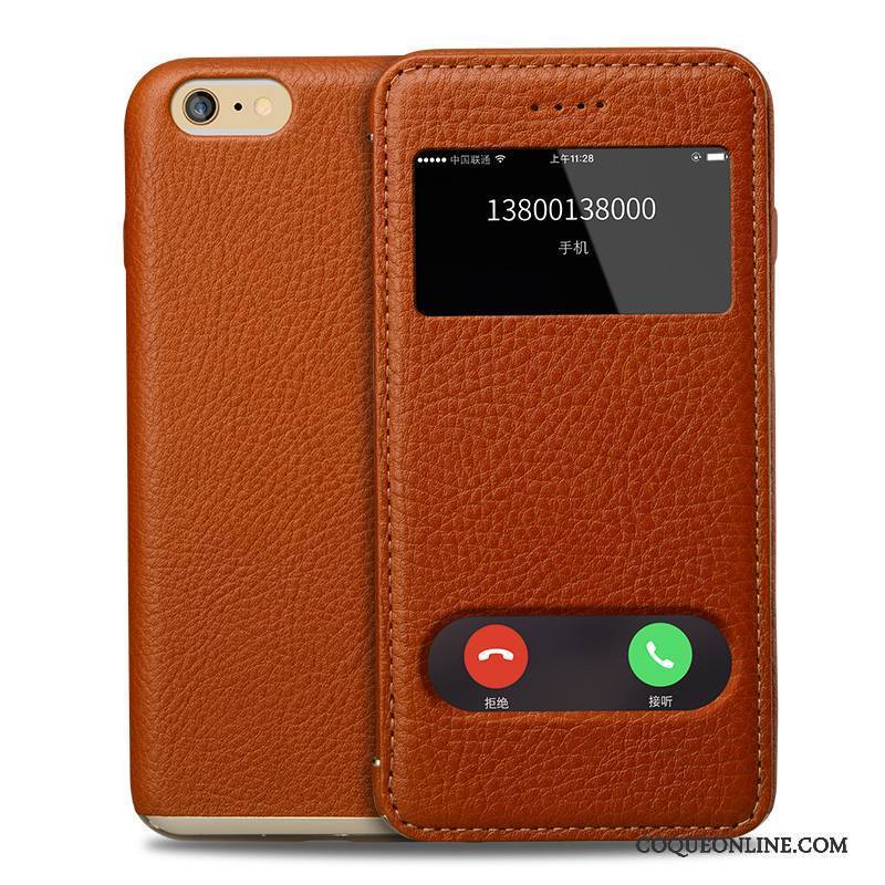 iPhone 6/6s Plus Coque De Téléphone Cuir Véritable Tout Compris Nouveau Business Étui En Cuir Incassable