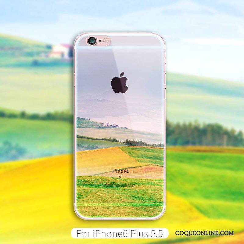 iPhone 6/6s Plus Coque De Téléphone Nouveau Style Chinois Vert Art Créatif Tendance