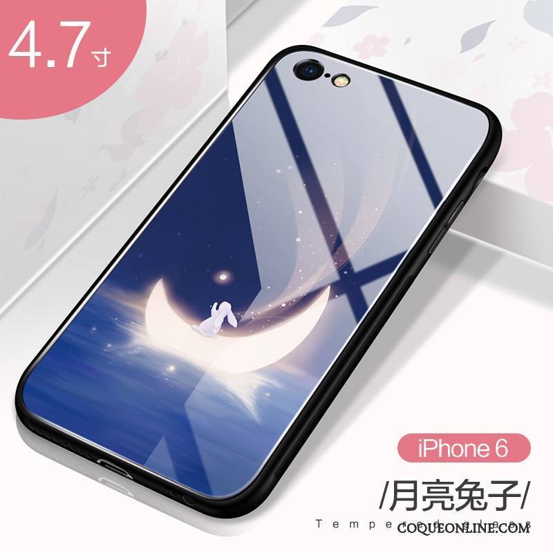 iPhone 6/6s Plus Coque Tout Compris Verre Charmant Nouveau Bleu Incassable Étui