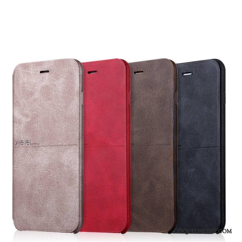 iPhone 6/6s Plus Coque Étui En Cuir Or Tout Compris Incassable Protection Housse