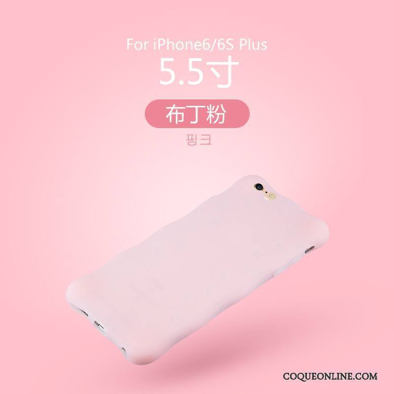iPhone 6/6s Plus Lumineuses Coque De Téléphone Silicone Rose Incassable Marque De Tendance Tout Compris