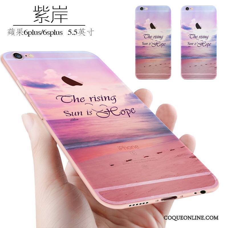 iPhone 6/6s Plus Nouveau Silicone Fluide Doux Tendance Coque De Téléphone Étui Créatif