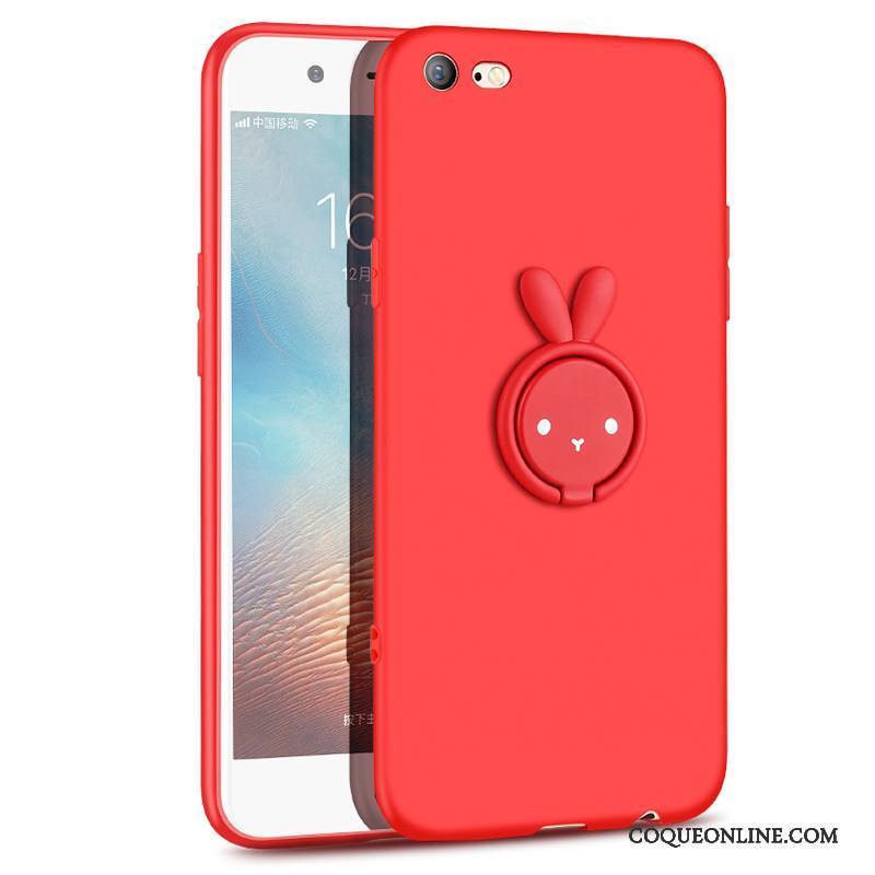 iPhone 6/6s Plus Personnalité Rouge Silicone Étui Fluide Doux Très Mince Coque De Téléphone