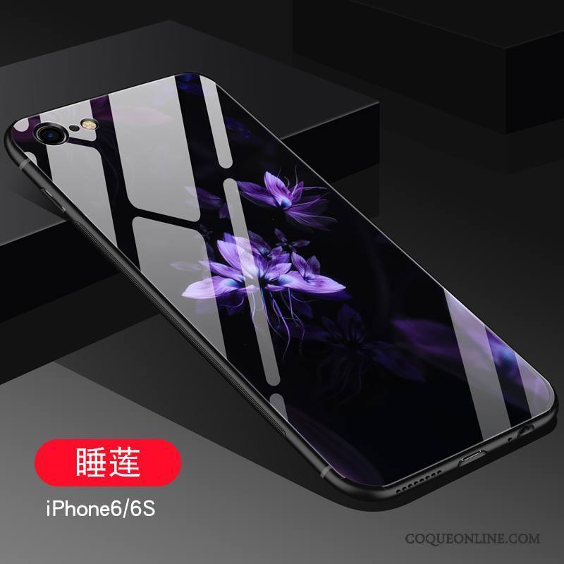 iPhone 6/6s Plus Silicone Incassable Violet Étui Légère Personnalité Coque De Téléphone