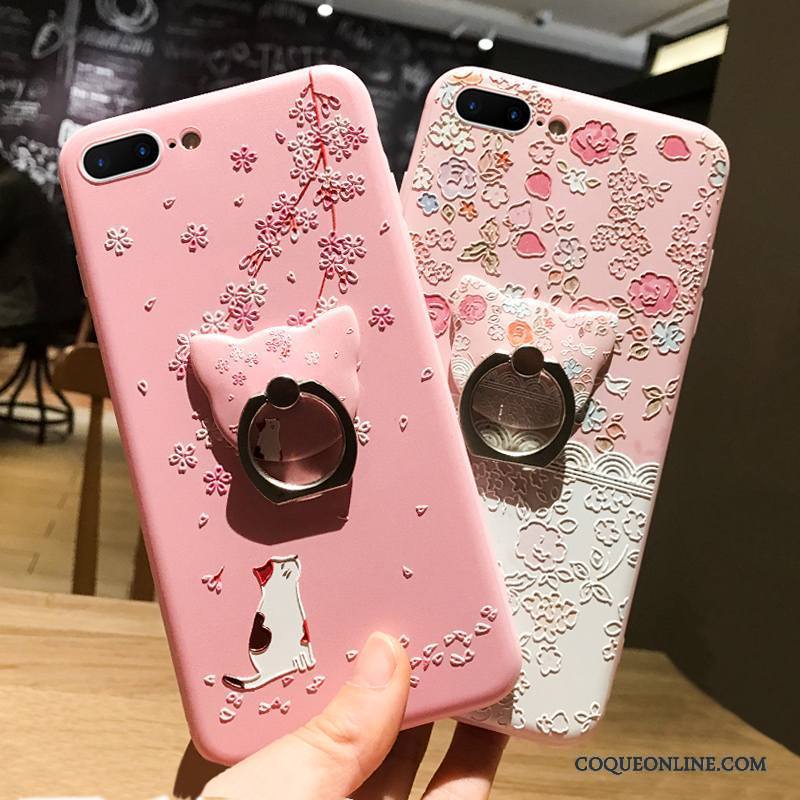 iPhone 6/6s Plus Tout Compris Dessin Animé Rose Anneau Coque De Téléphone Incassable Ornements Suspendus