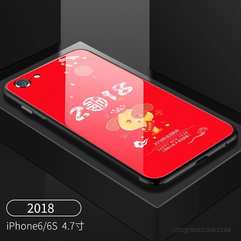 iPhone 6/6s Verre Rouge Tout Compris Nouveau Coque De Téléphone Tendance Incassable