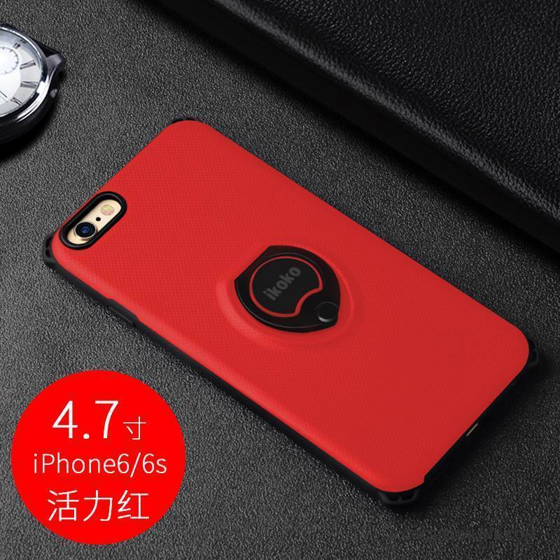 iPhone 6/6s À Bord Silicone Rouge Coque De Téléphone Anneau Incassable Tendance