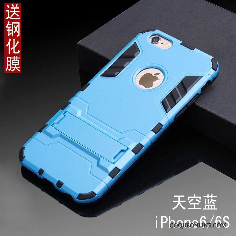 iPhone 6/6s Étui Bleu Coque De Téléphone Incassable Fluide Doux Tout Compris