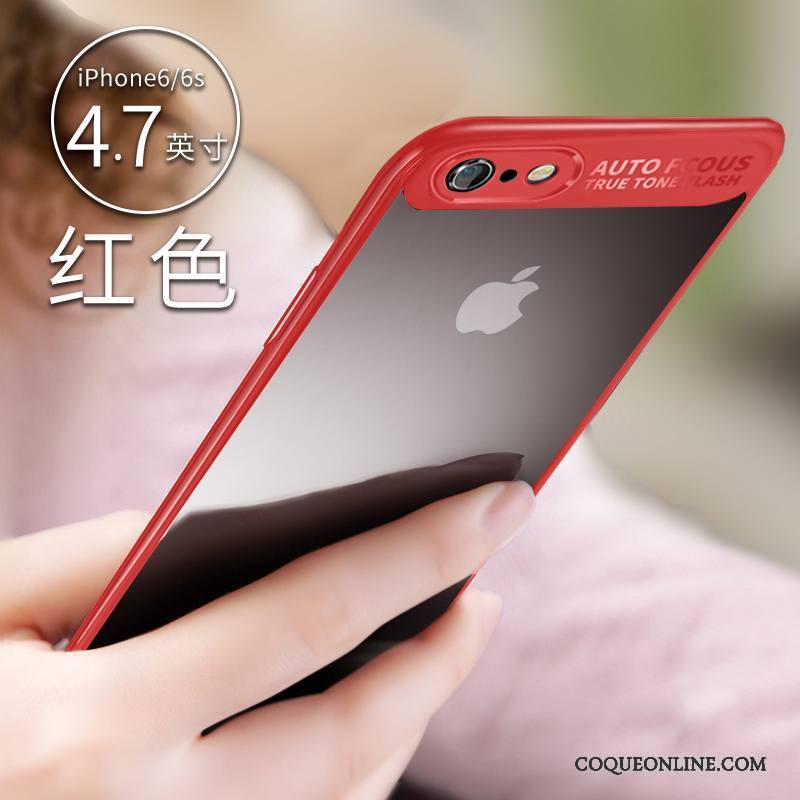 iPhone 6/6s Étui Rouge Silicone Légère Coque De Téléphone Tendance Fluide Doux