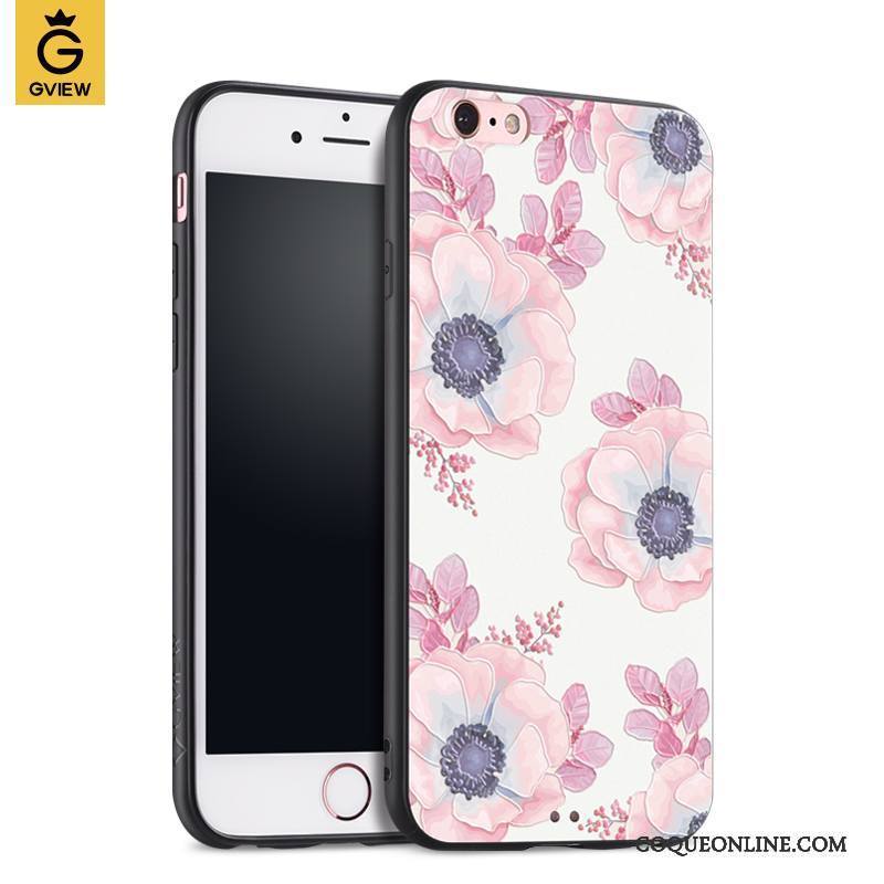 iPhone 6/6s Étui Élégant Marque De Tendance Coque De Téléphone Rose Silicone