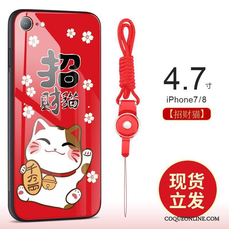 iPhone 7 Chiens Rouge Tout Compris Richesse Coque De Téléphone Chat Incassable