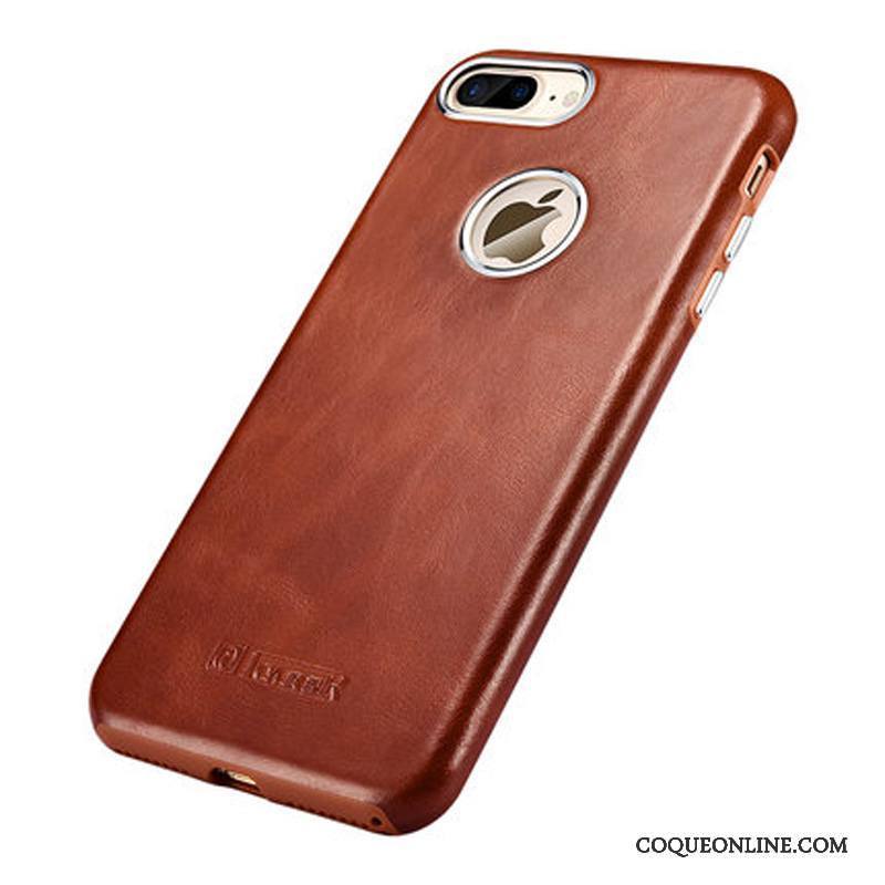 iPhone 7 Coque Cuir Véritable Protection Business Étui Qualité Étui En Cuir Simple