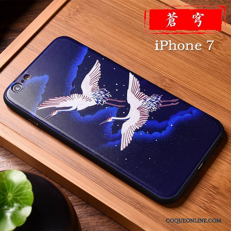 iPhone 7 Coque De Téléphone Amoureux Personnalité Créatif Marque De Tendance Style Chinois Violet