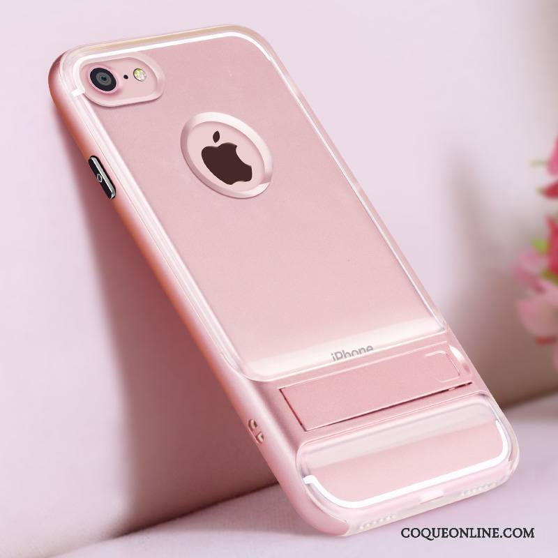 iPhone 7 Coque Protection Créatif Support Fluide Doux Étui Personnalité Rose