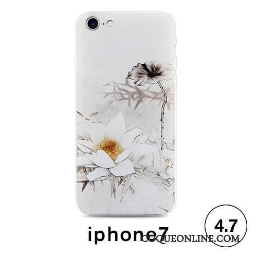 iPhone 7 Créatif Protection Incassable Coque De Téléphone Étui Fluide Doux Gaufrage