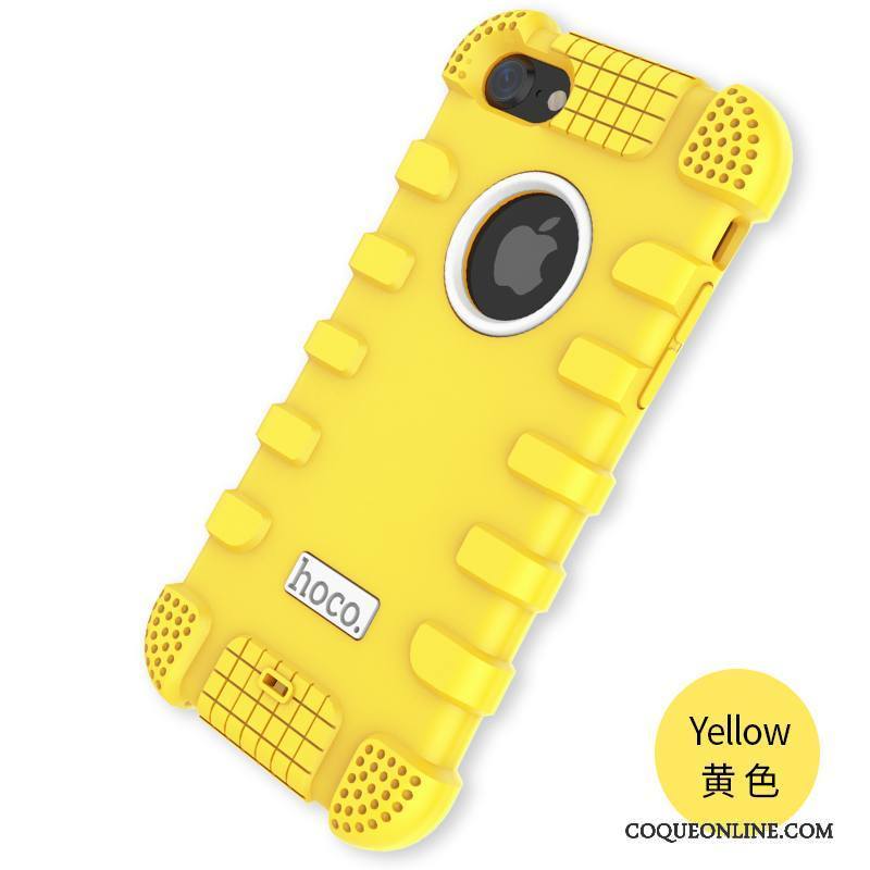 iPhone 7 Fluide Doux Silicone Coque De Téléphone Ballon Jaune Noir Étui