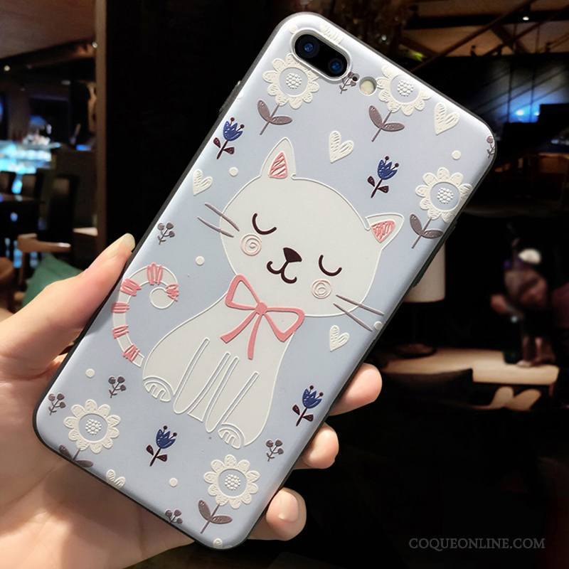 iPhone 7 Gaufrage Incassable Marque De Tendance Nouveau Coque De Téléphone Amoureux Dessin Animé