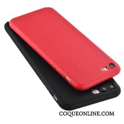 iPhone 7 Noir Rouge Coque De Téléphone Fluide Doux Délavé En Daim Très Mince Modèle Fleurie